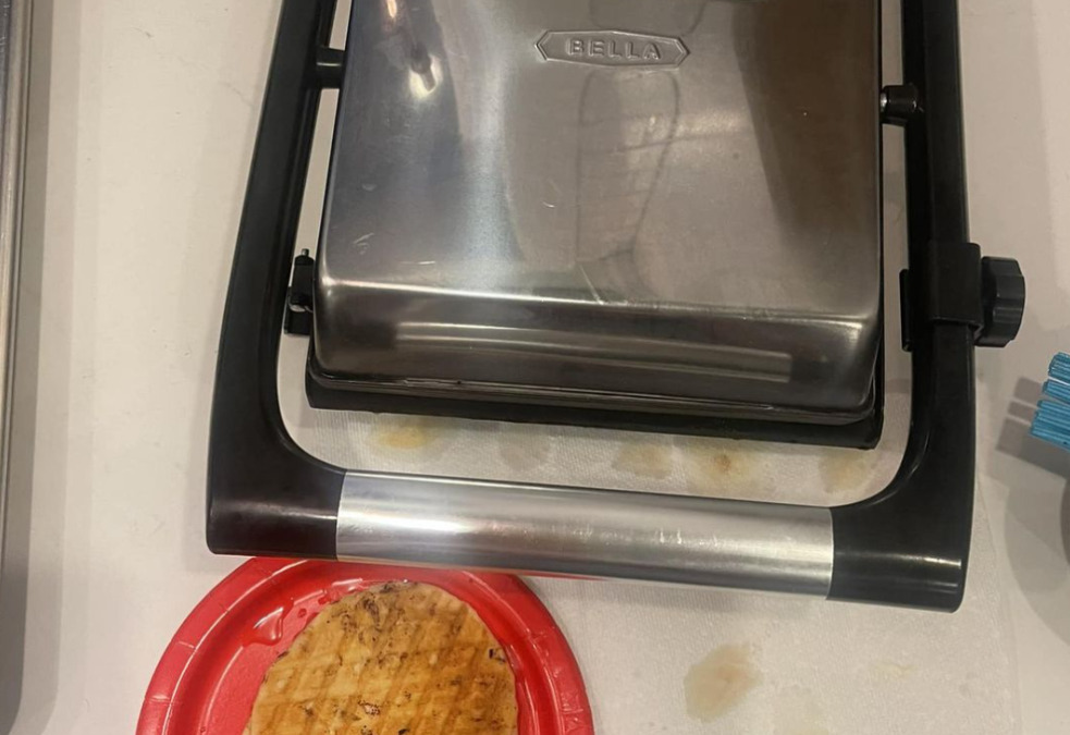 Flattened Food & Panini Press